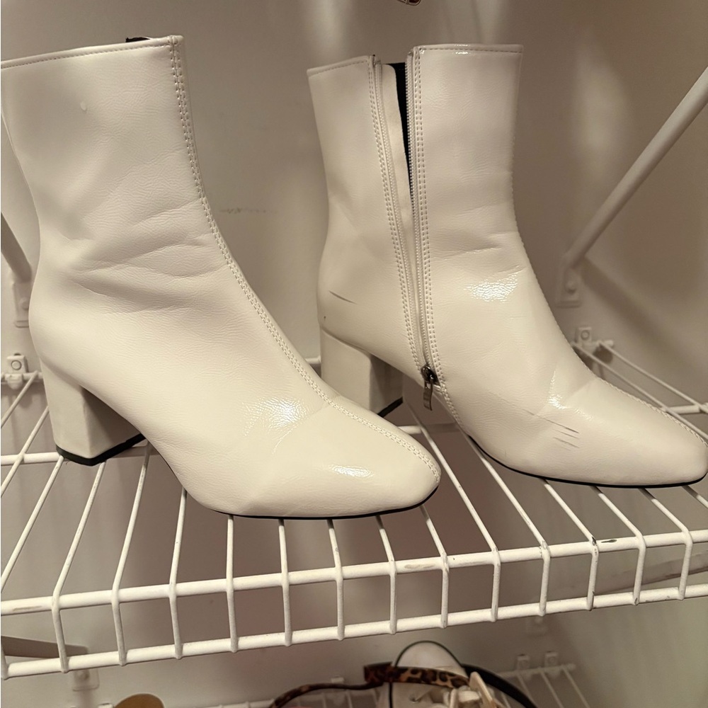 White Ankle Boots